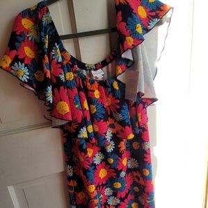 Lularoe Cici Multi Colored Dress